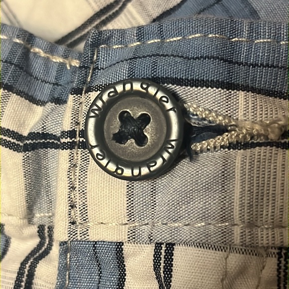 Authentic Issue Wrangler Real Comfortable Jeans Plaid Men’s Shorts NWOT $40 - Picture 11 of 13